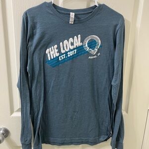 Blue Long Sleeve Graphic Tee